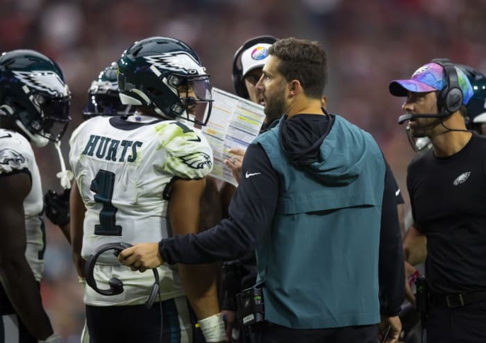 Jalen Hurts has developed as a quarterback under Eagles coach Nick Sirianni.